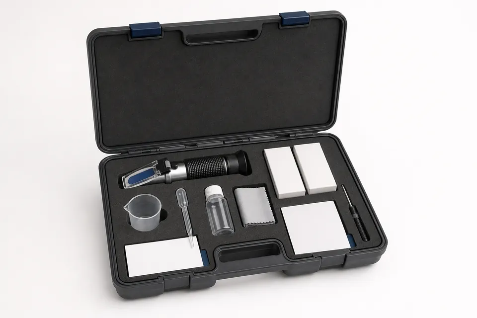 Illustrative concept configuration of an open coolant monitoring kit